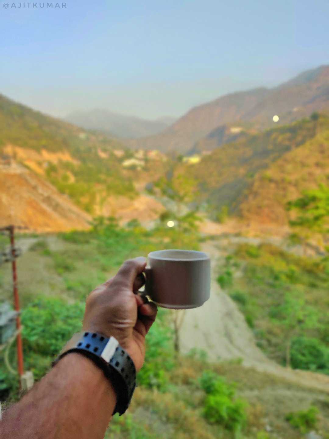 Cup of tea in mountains 💕
