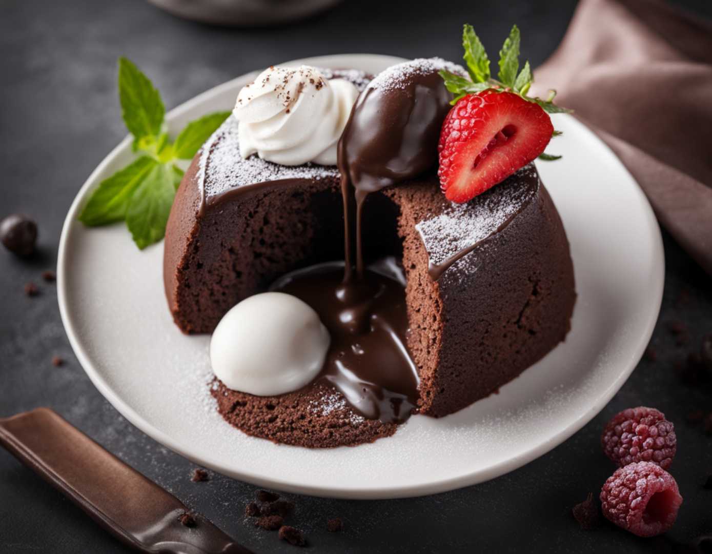 CHOCOLATE LAVA CAKE 🥞🧆