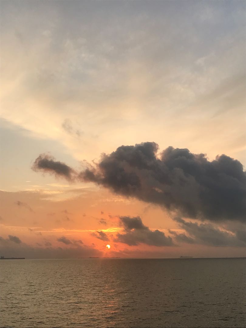 sunset di selat Malaka