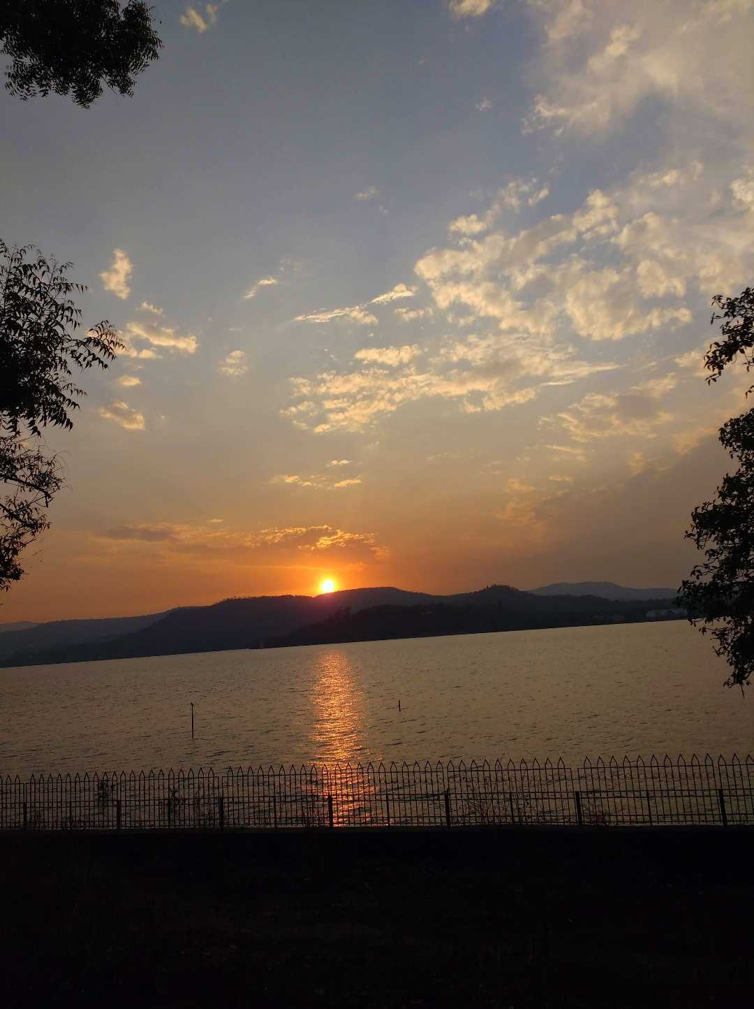 Sunsets from Khadakwasla backwaters 