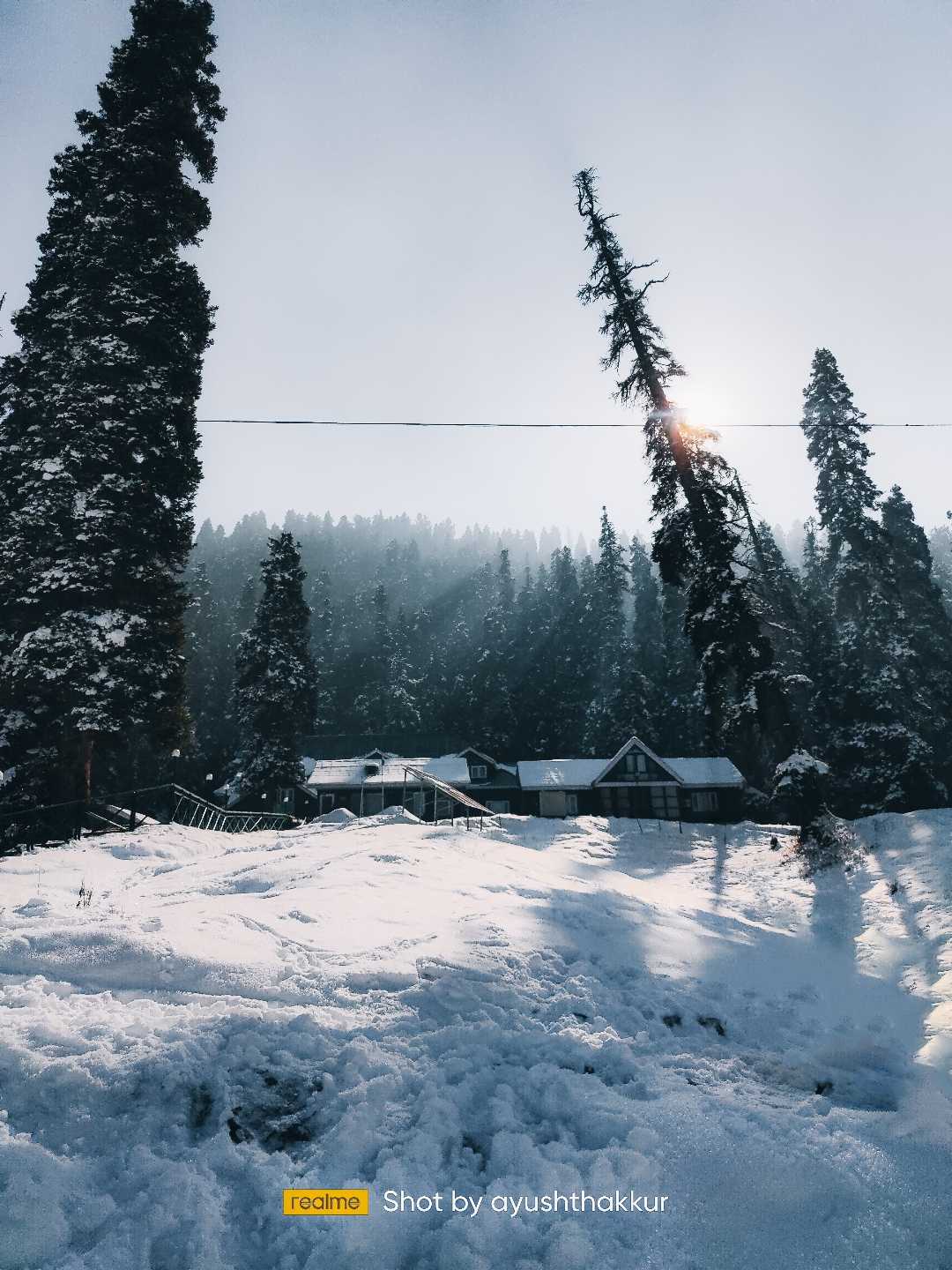 The Snow cover valley of Kashmir 