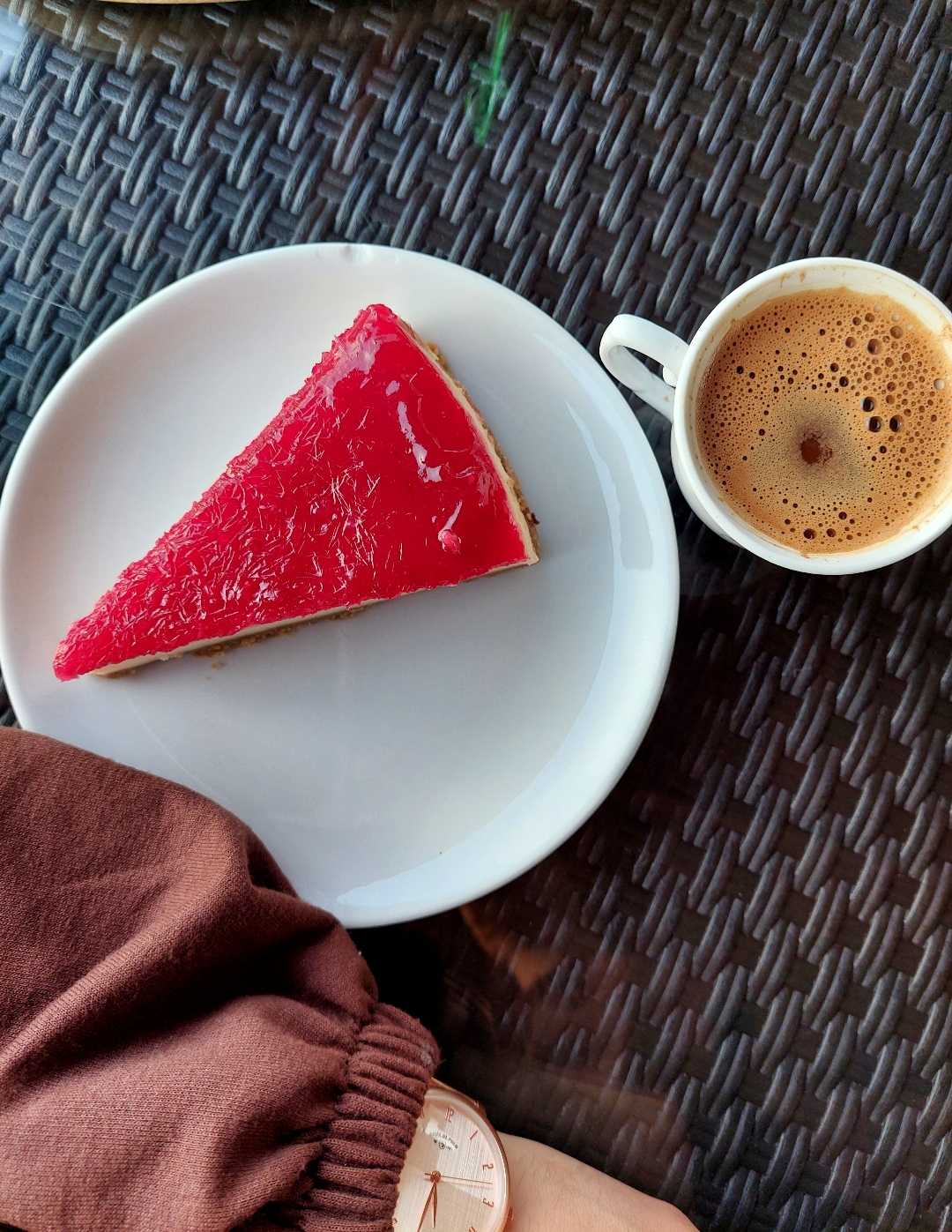 Cheesecake and Turkish coffee
