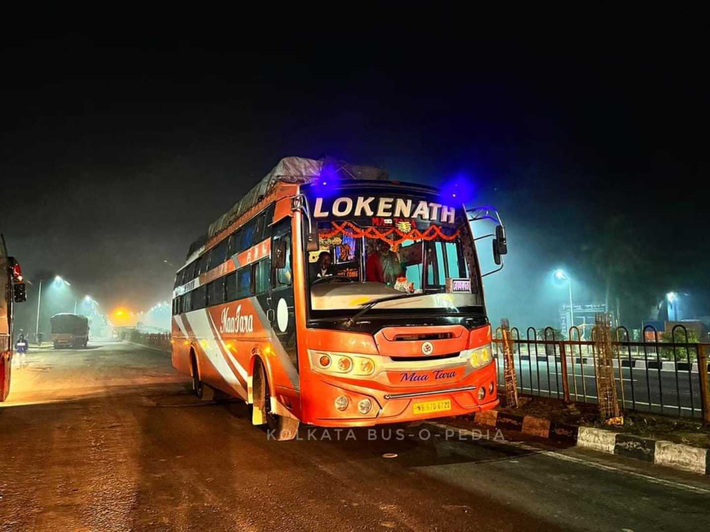 The SILIGURI Route Non AC Sleeper Bus 