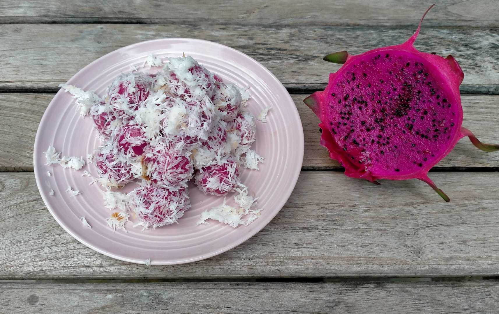 Klepon Buah Naga