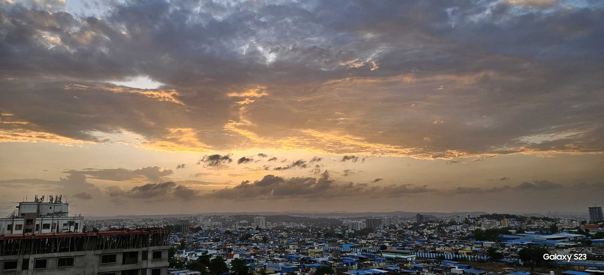 The beautiful Sunset of Pune