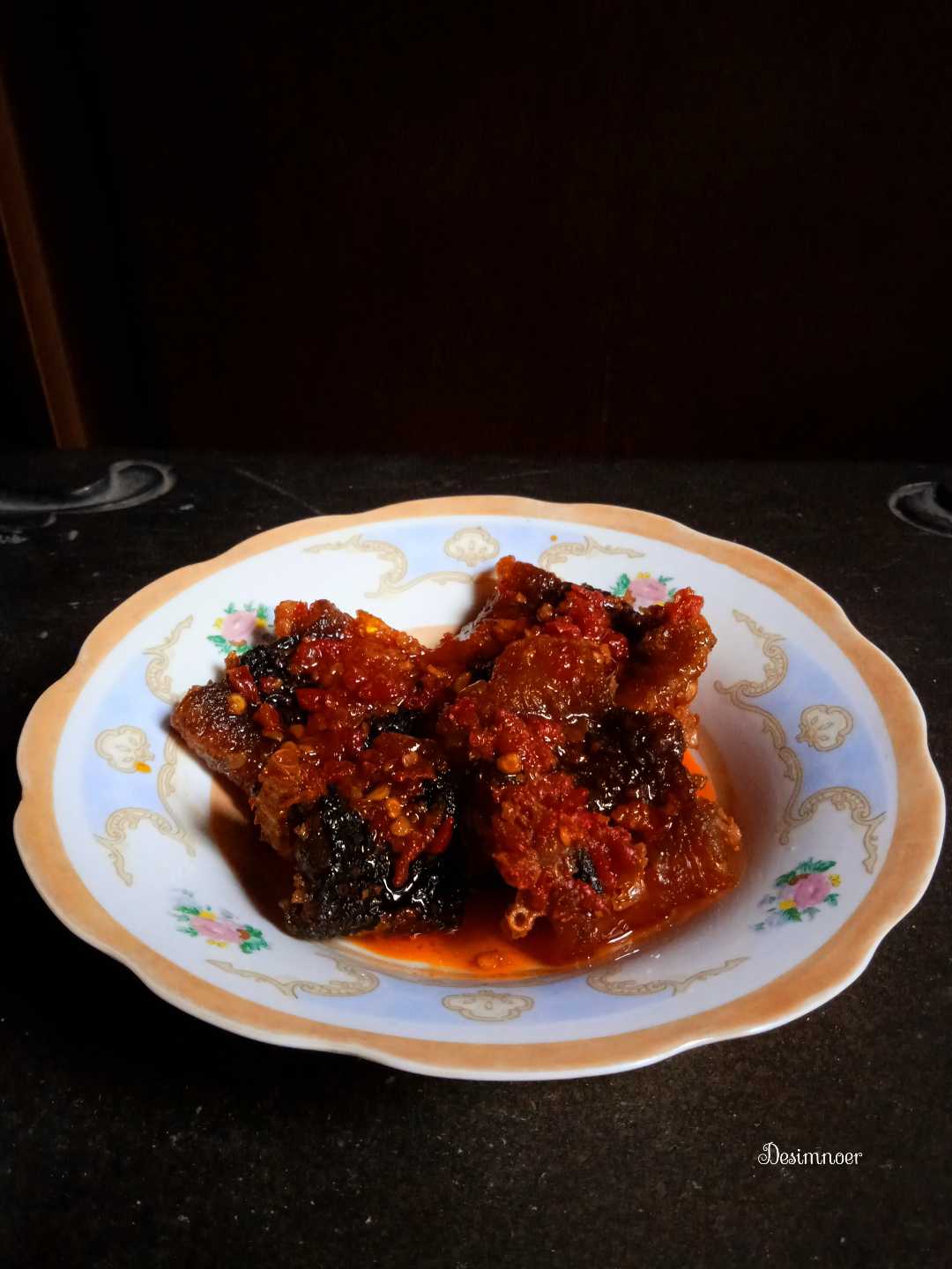 Belut goreng balado
