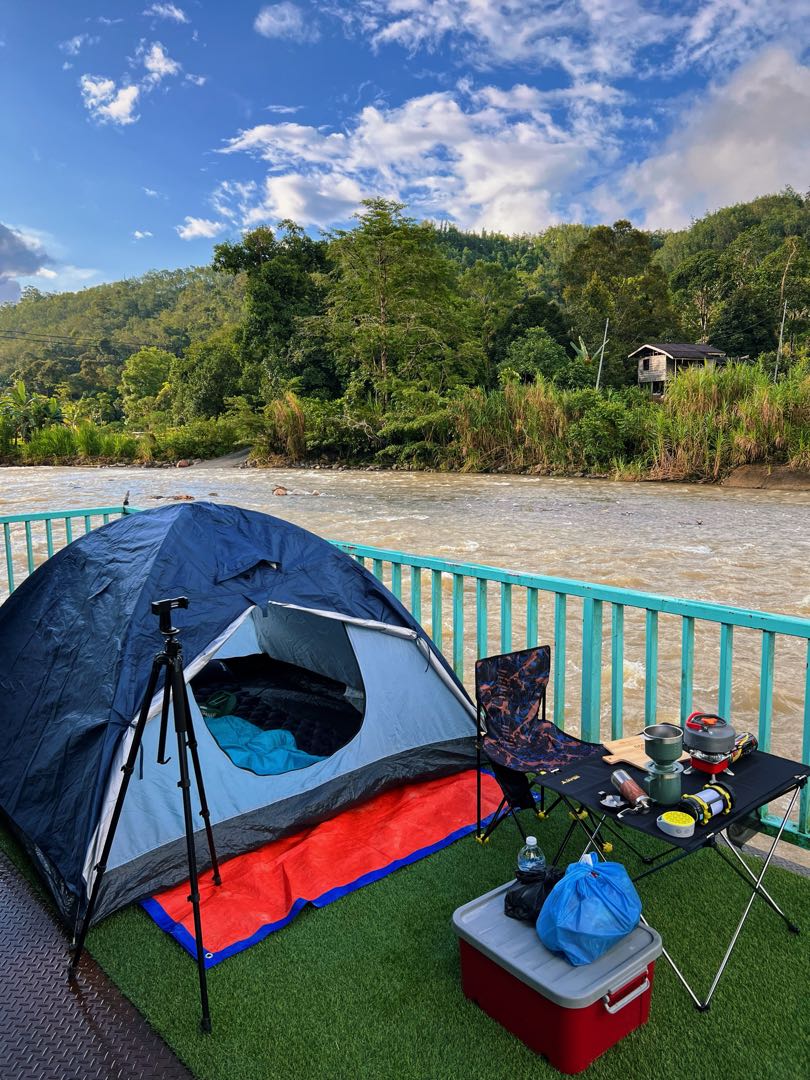Camping at Tambatuon Homestead, Kota Belud
