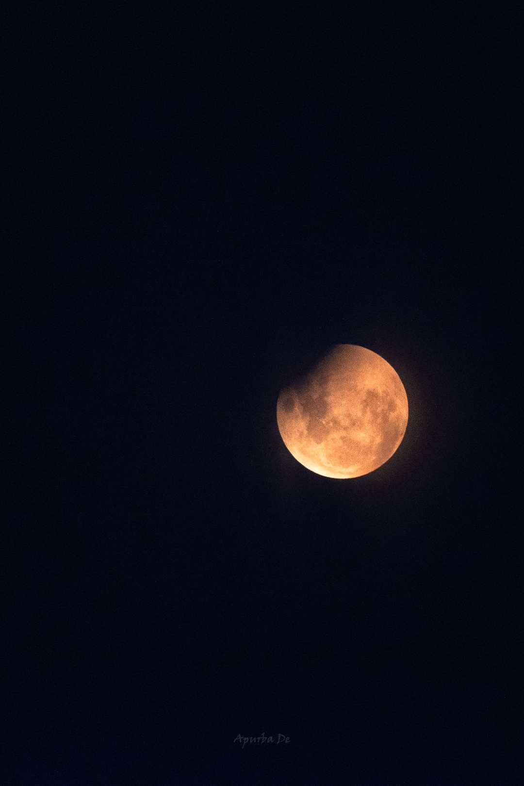 Last moment of Lunar eclipse in 2022
