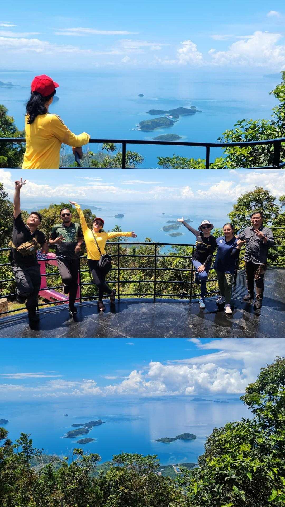 At the peak of Mt Silam, Lahad Datu.
