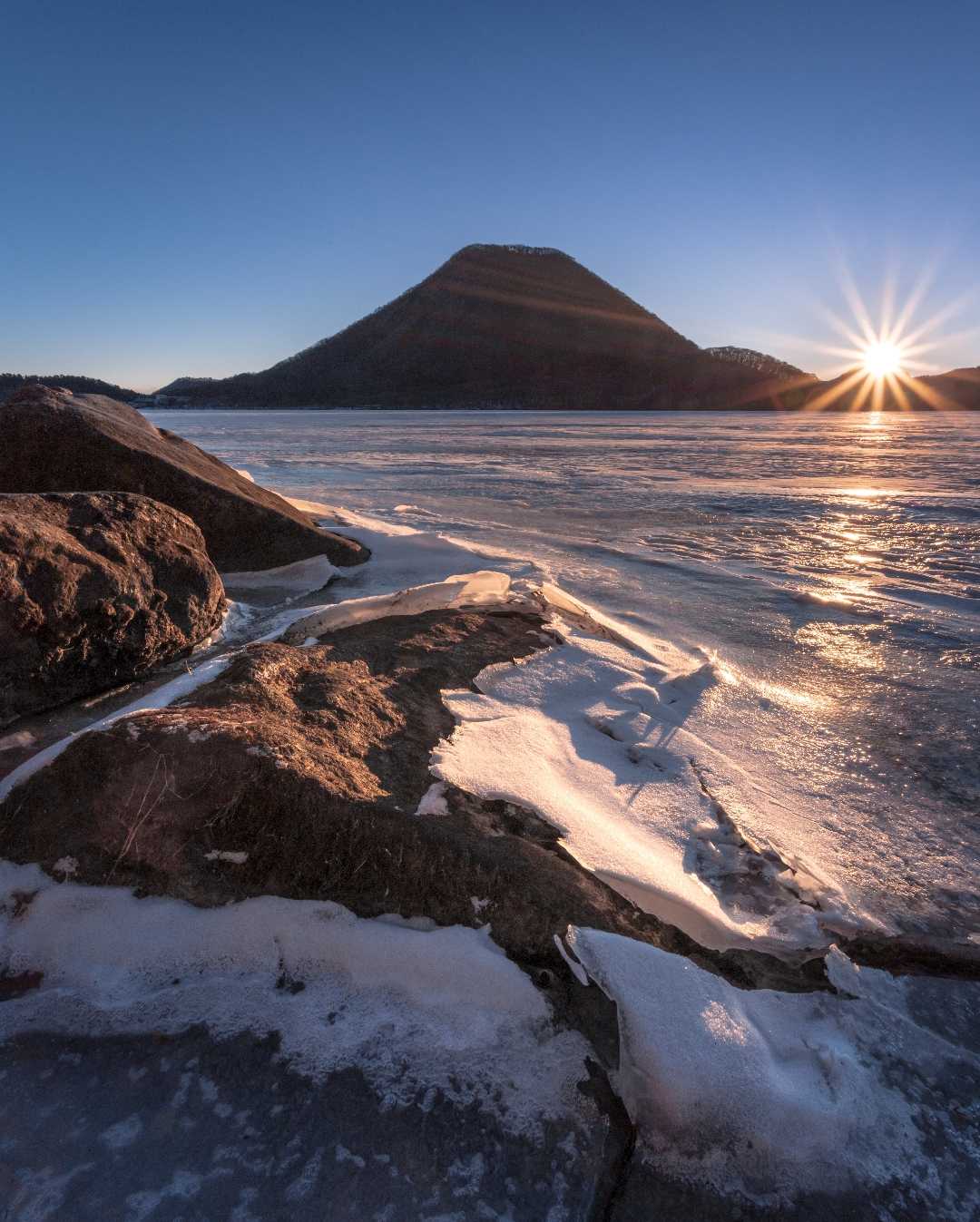 haruna lake at winter