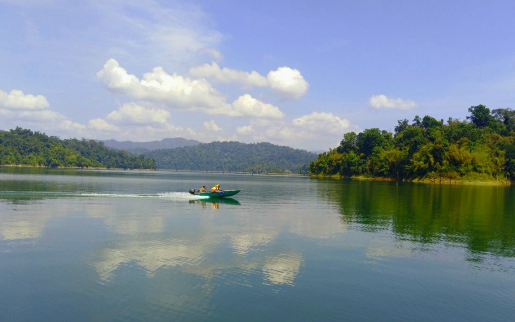 The man-made lake