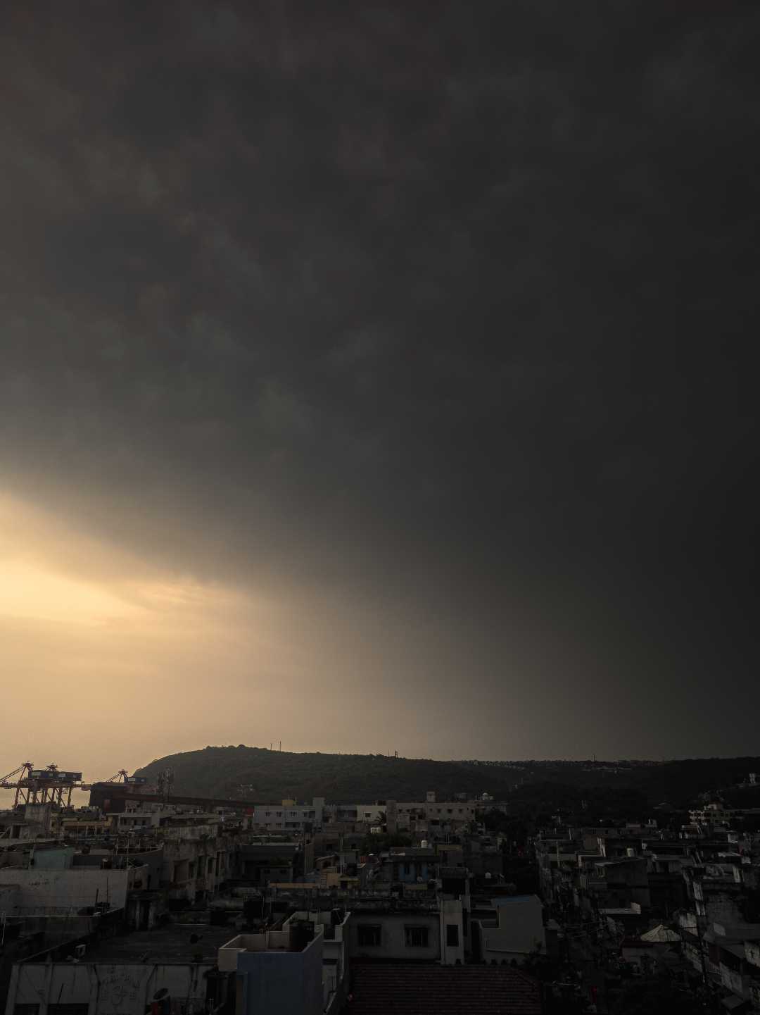 The city has been turning overcast lately. 