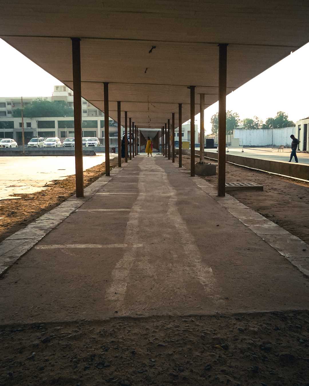 the walking path