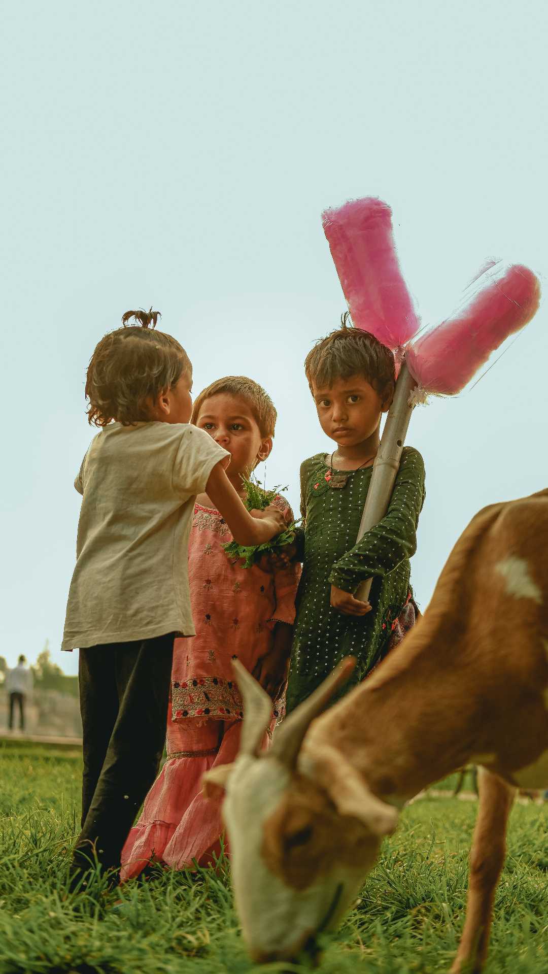 i found these little childs selling cotton candy in streets.
