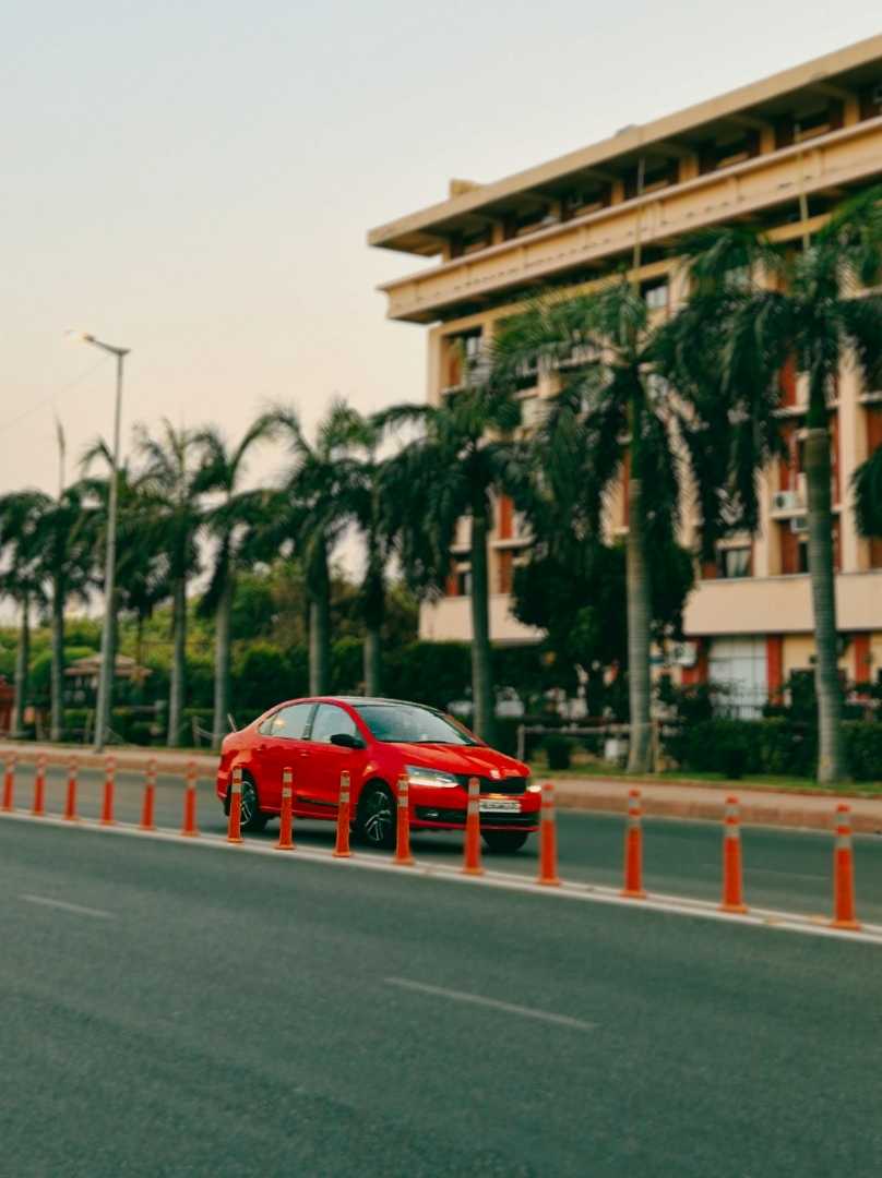 car on road