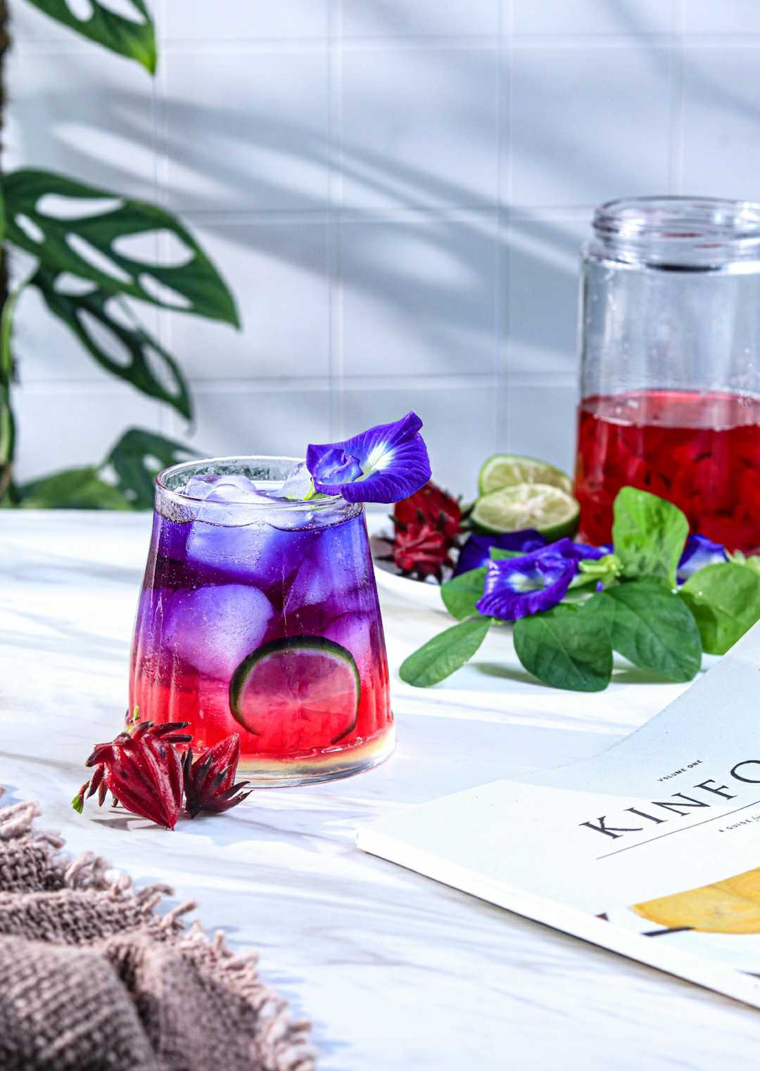 Es Teh rosella dan Telang