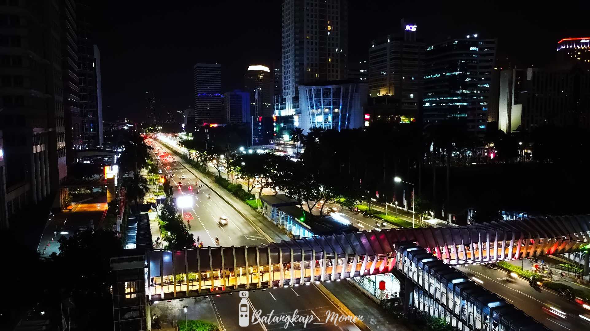 building at night