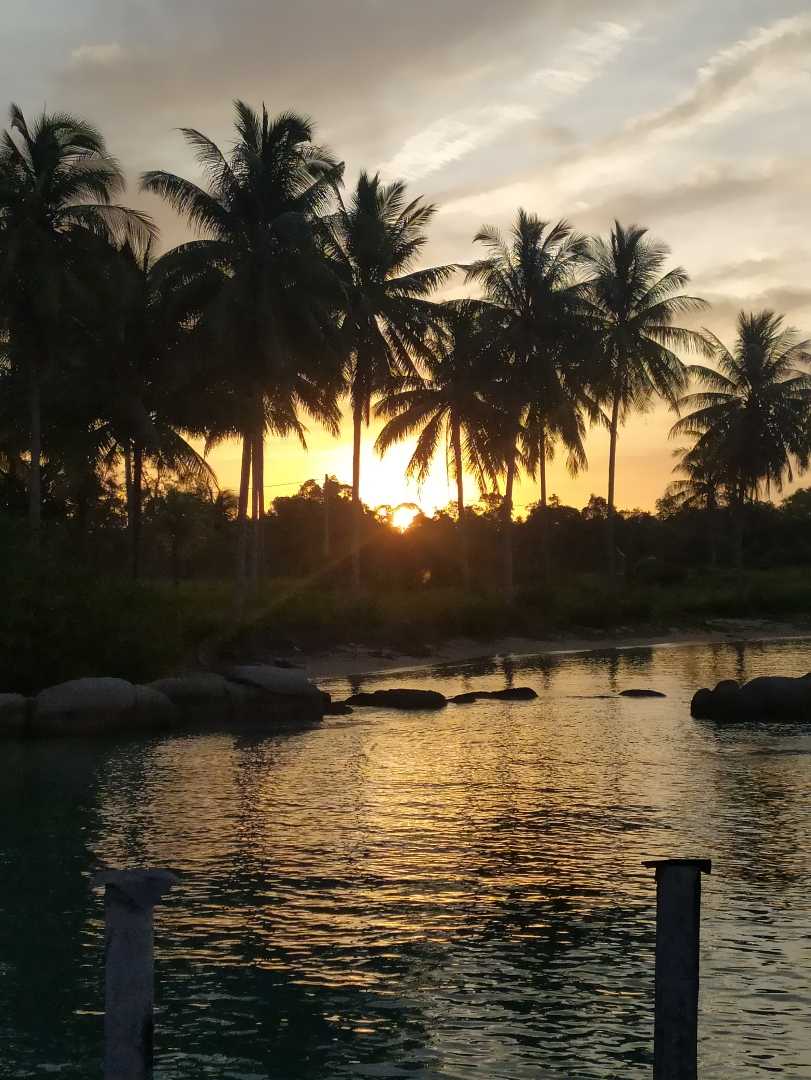 Sunset di pantai cemaga
