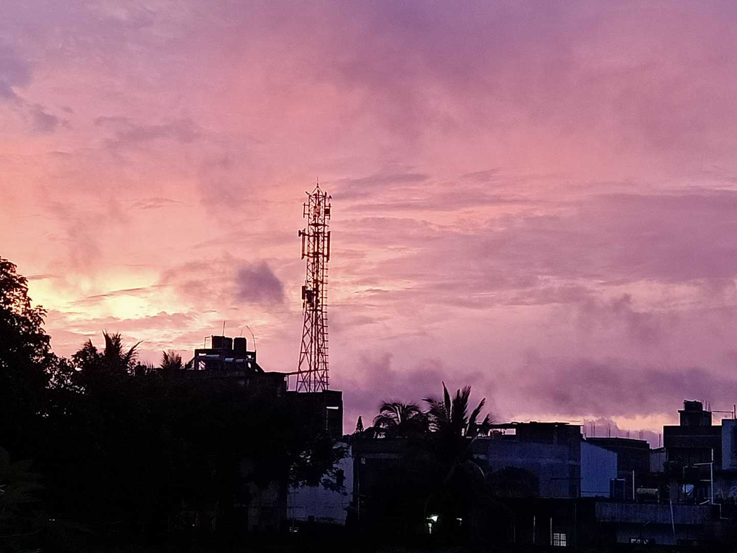 pink sky 💙💗