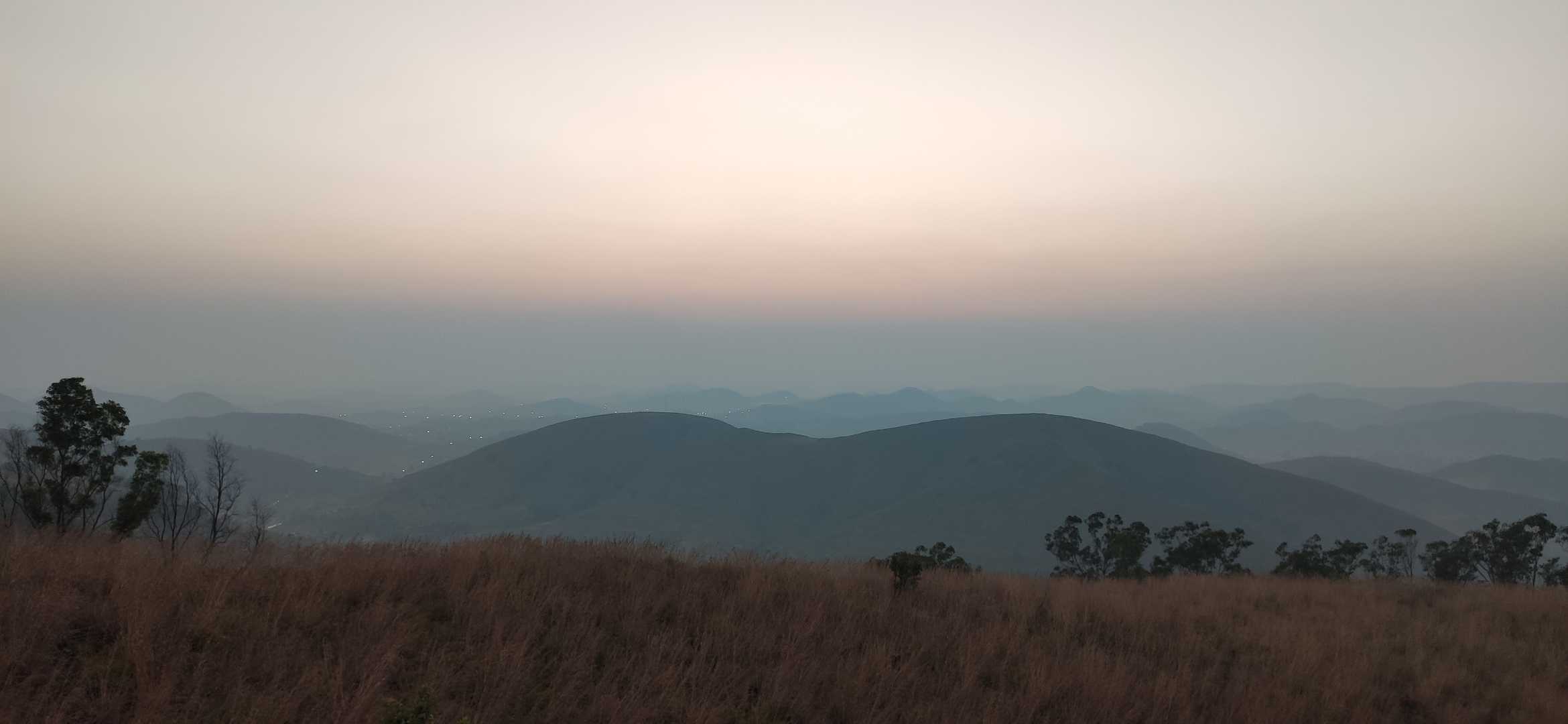 evening hills.