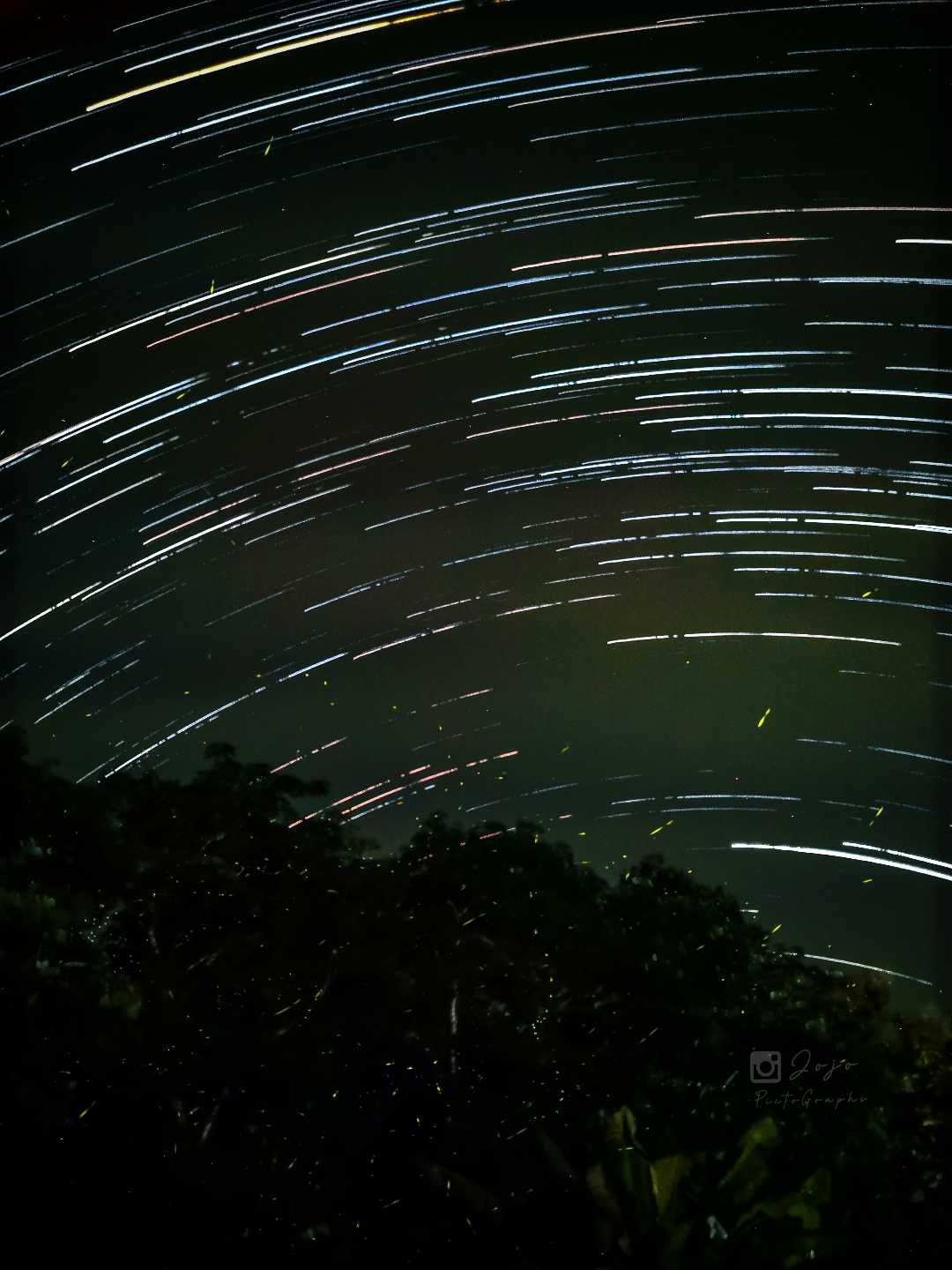 Star trails 