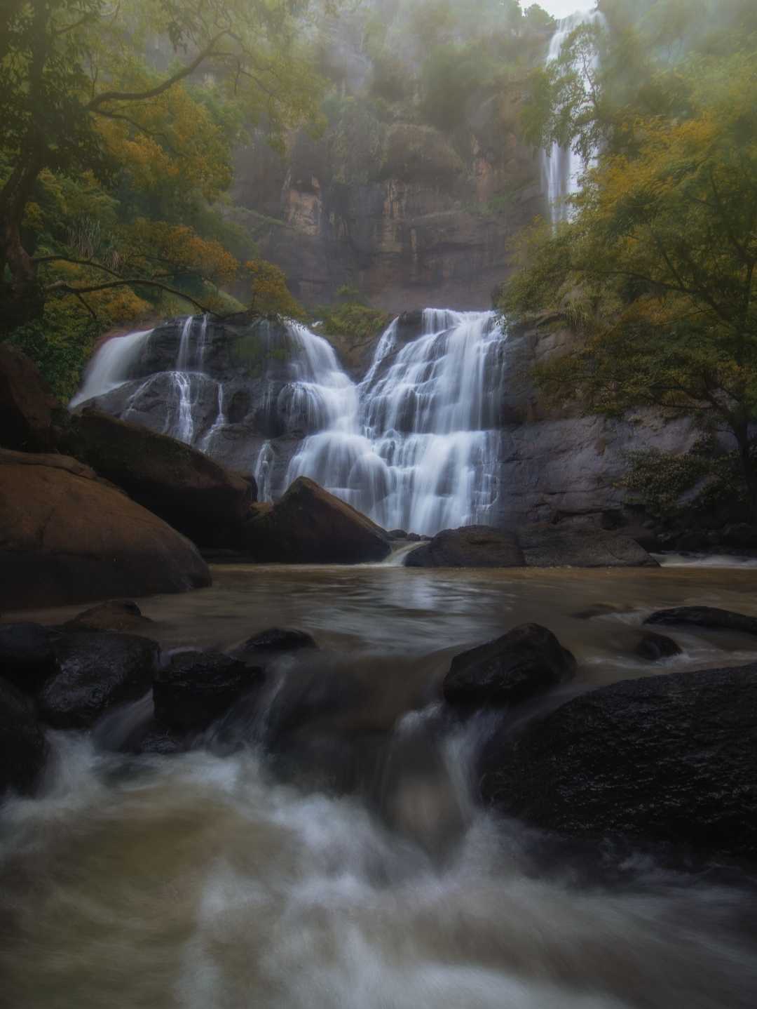 The charm of Cikanteh Waterfall