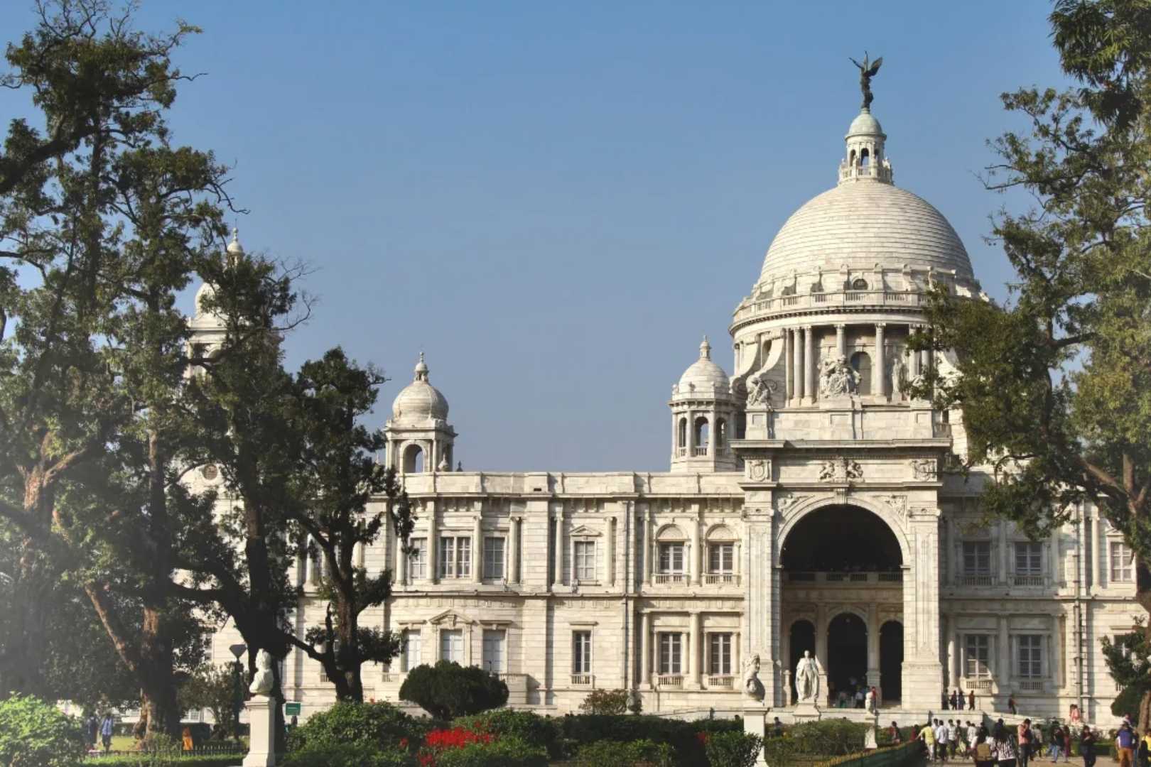 Victoria Memorial at its golden afternoon in the hot weather