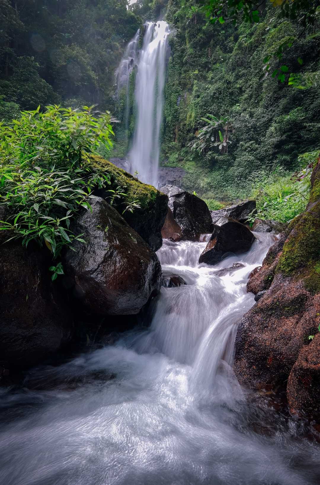 curug lawe secepit nuansa gemericik air di lereng ungaran