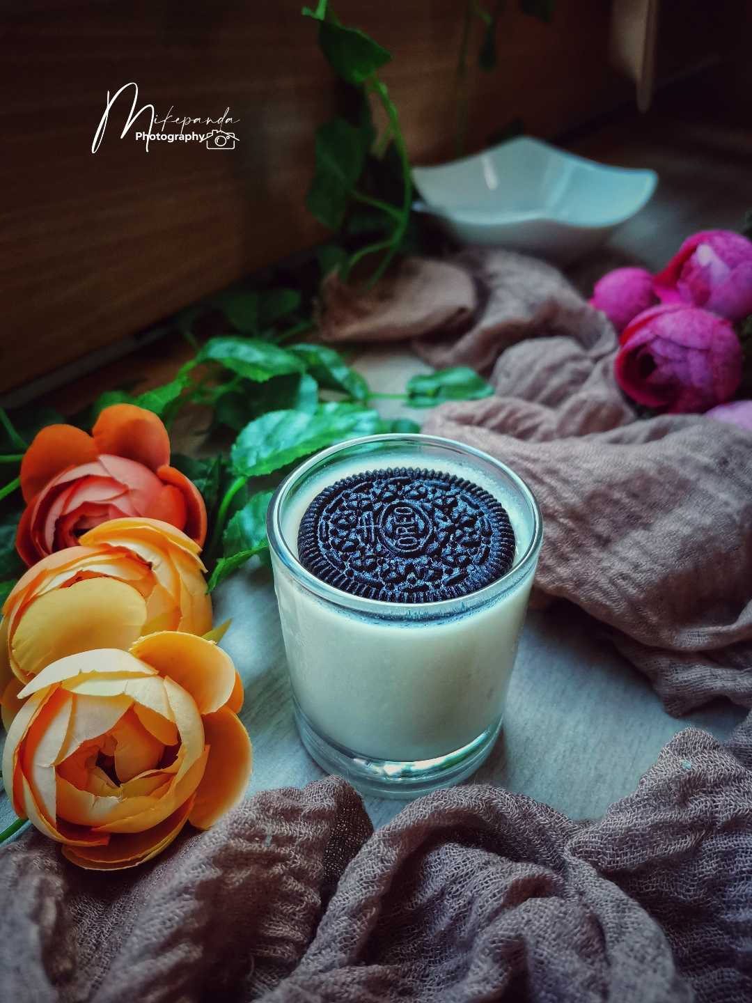 Pudding vanilla oreo