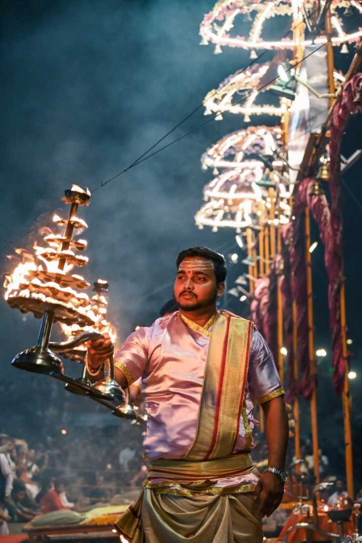 Ganga Aarti At Dashashwamedh Ghat
