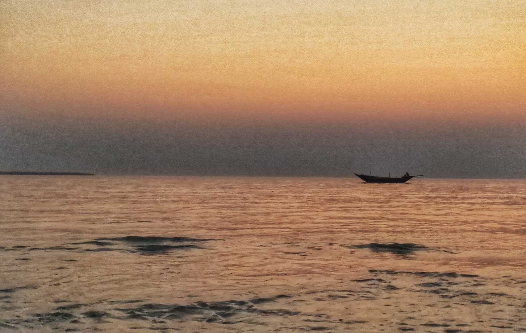 A surreal sunset