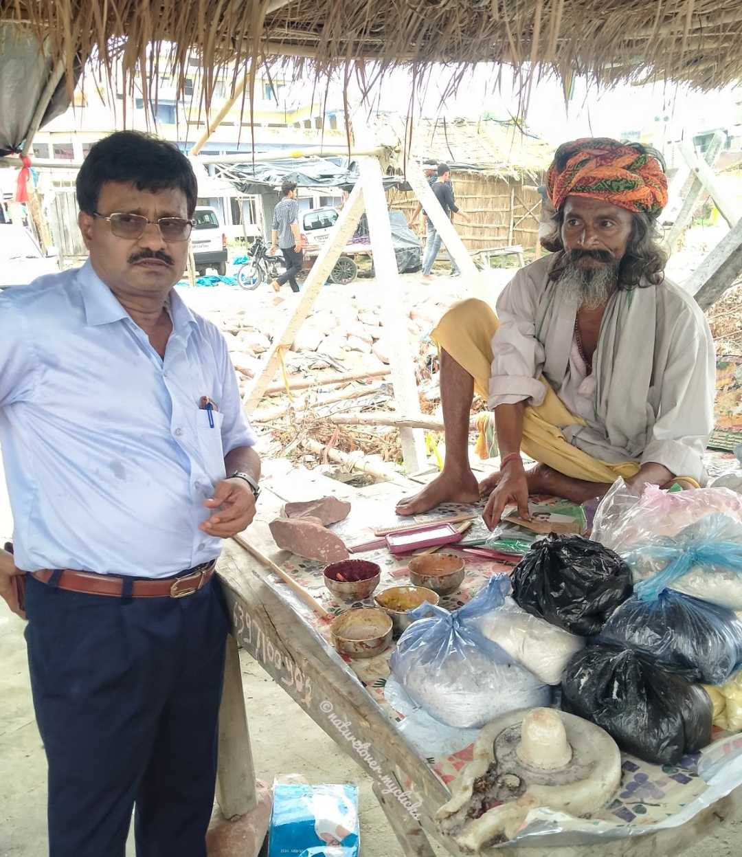 Taking Blessings of Local People 