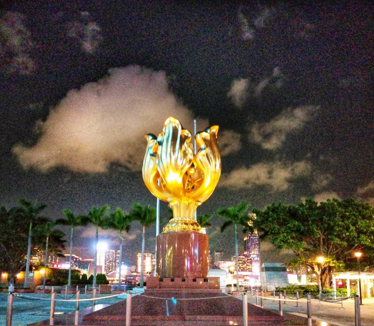 Golden Bauhinia Statue 