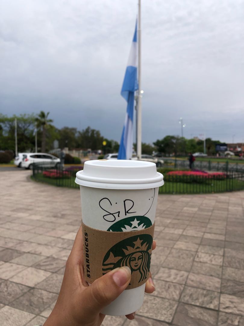un café antes de embarcar 
