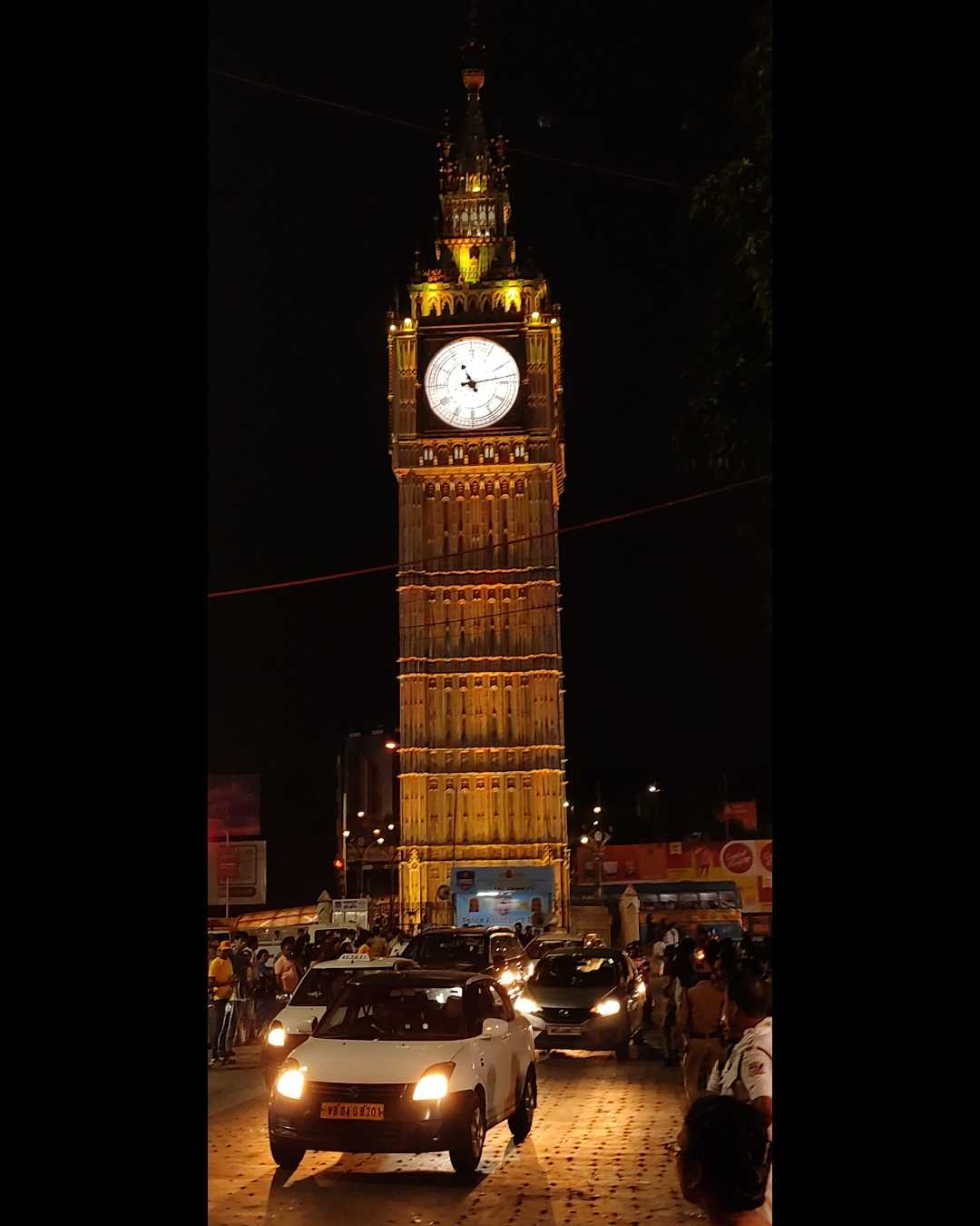 Clock Tower in Kolkata, Lake Town in a night view