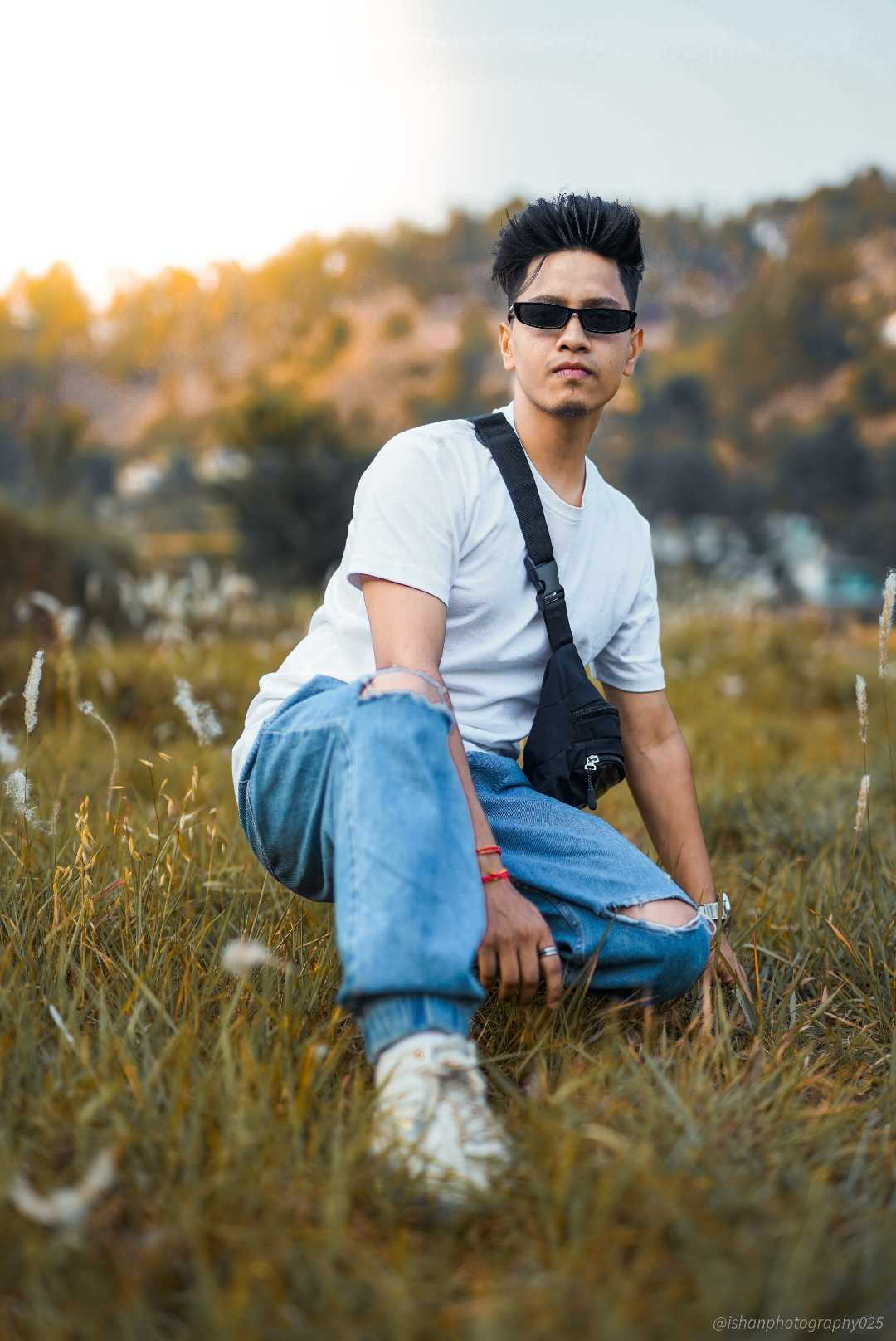Sun set Pose