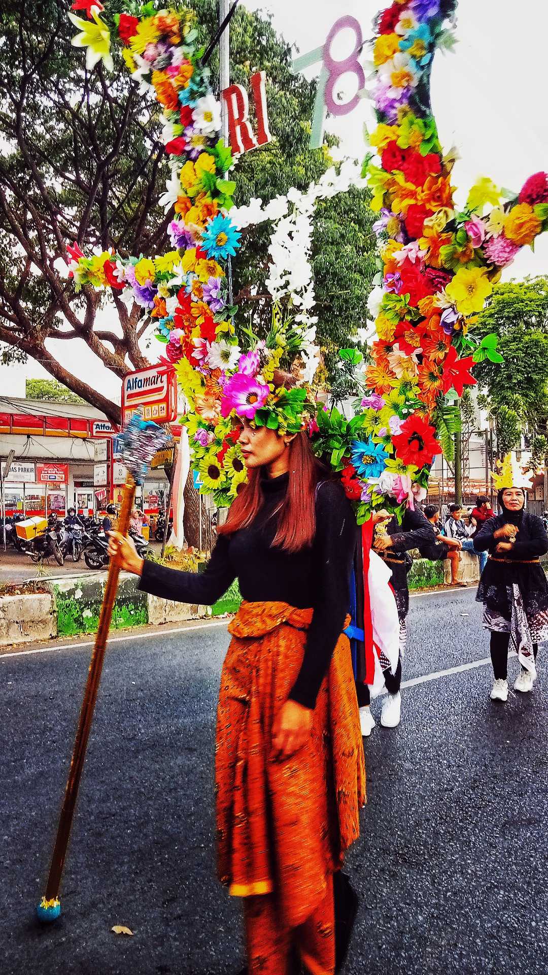 Natural Material Carnival Costume 