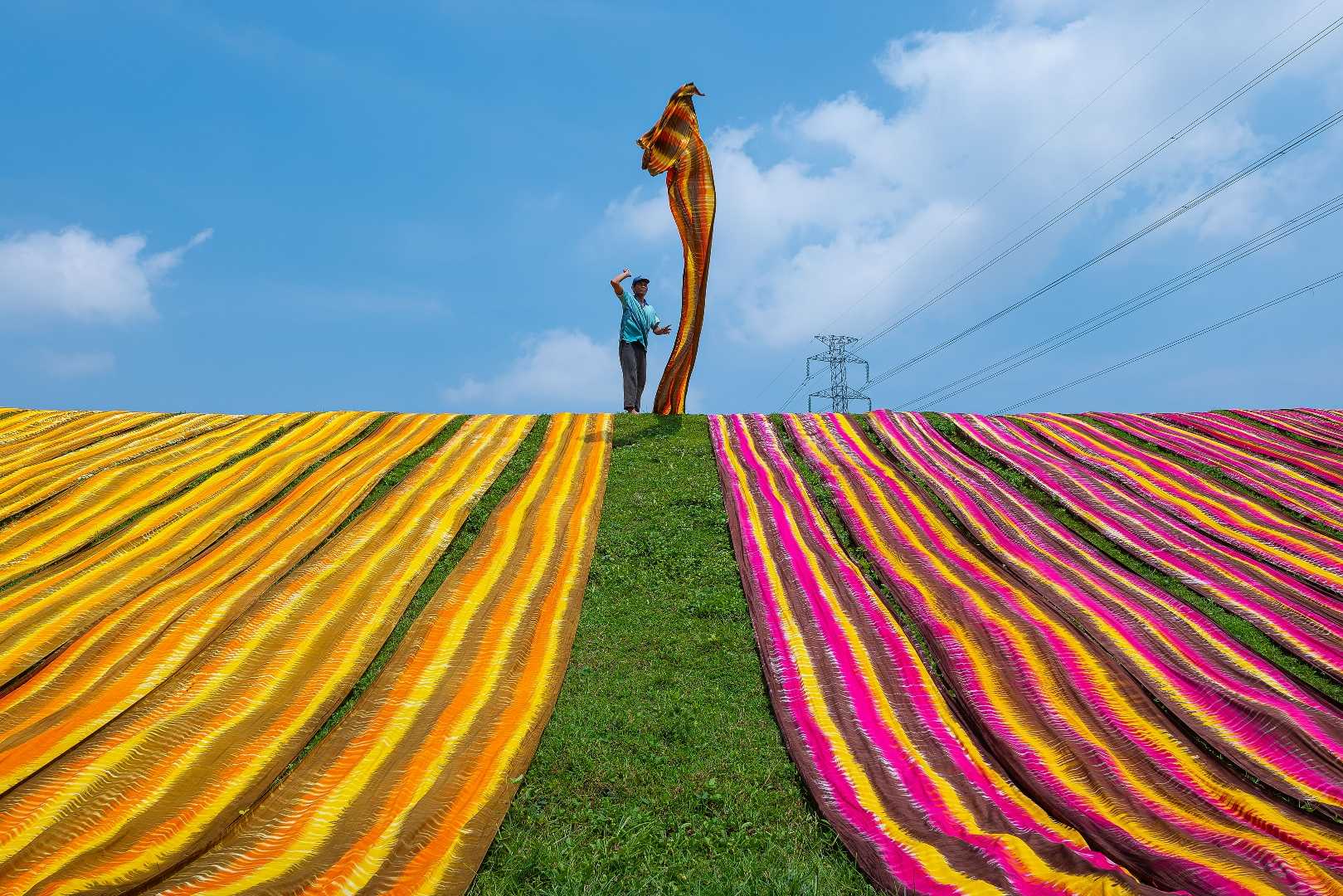 Colorful beach cloth 