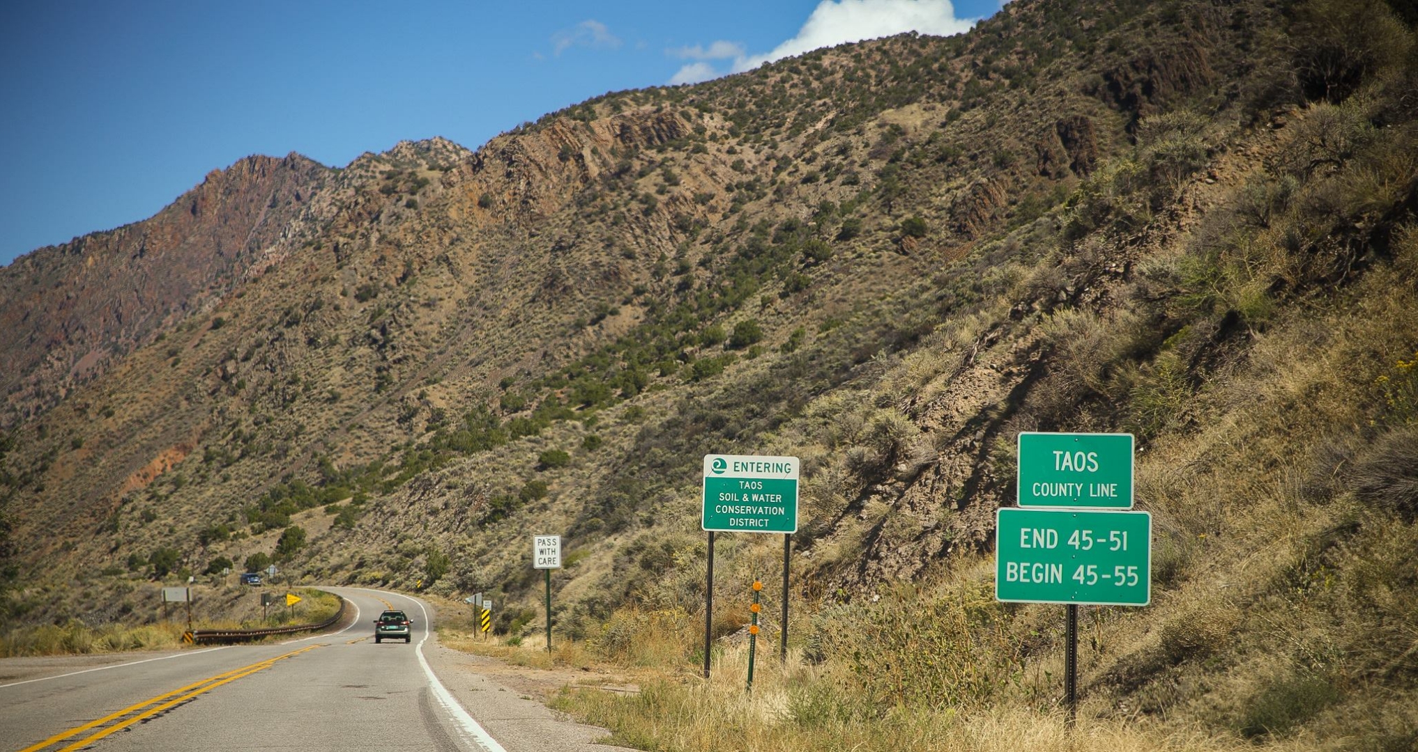 Entering Taos