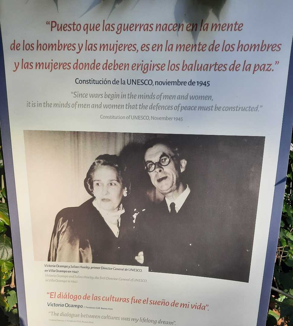 Visitando la casa de Victoria Ocampo