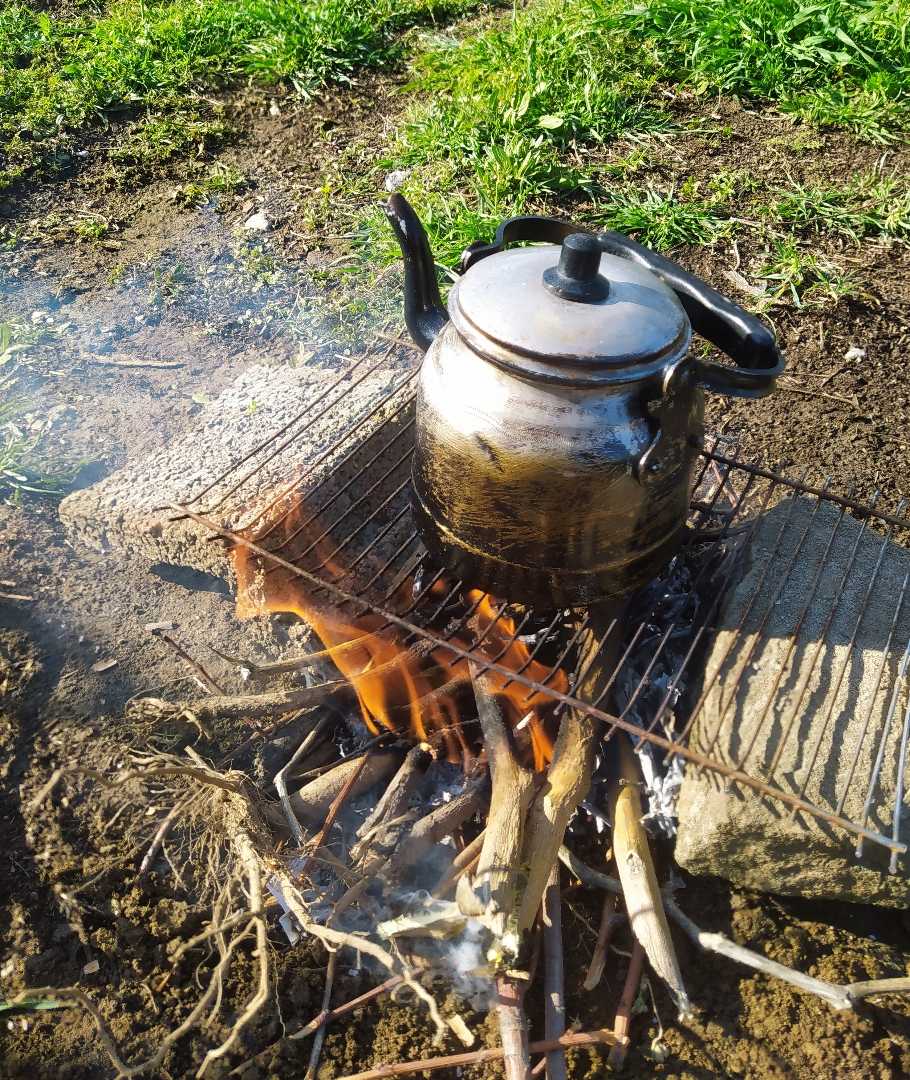 doğada çay keyfi