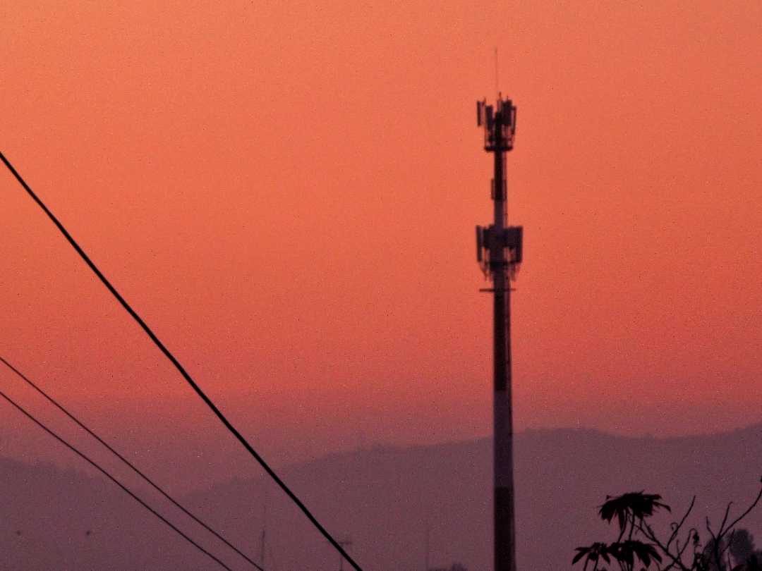 El atardecer naranja