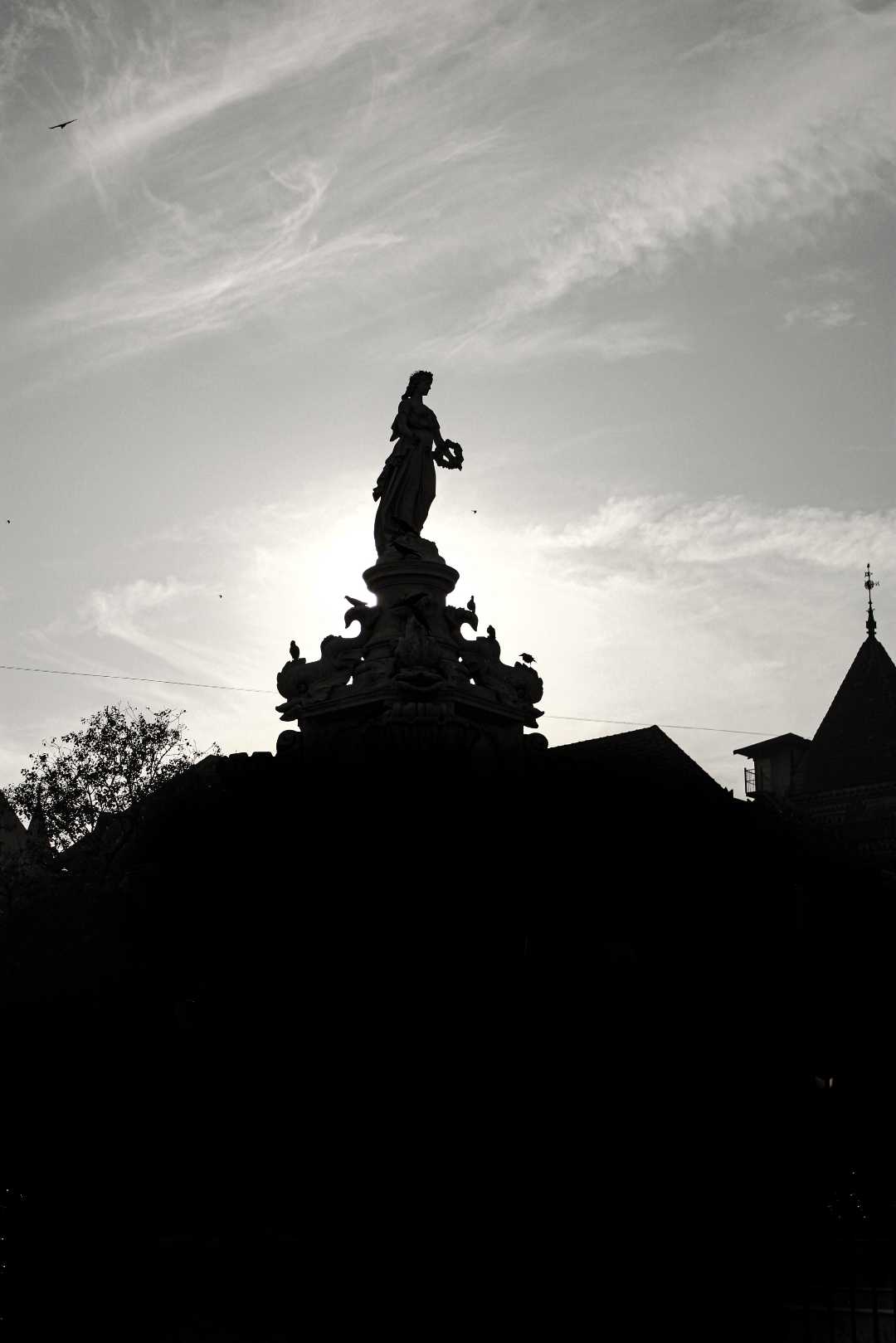 Fountain against the Sun