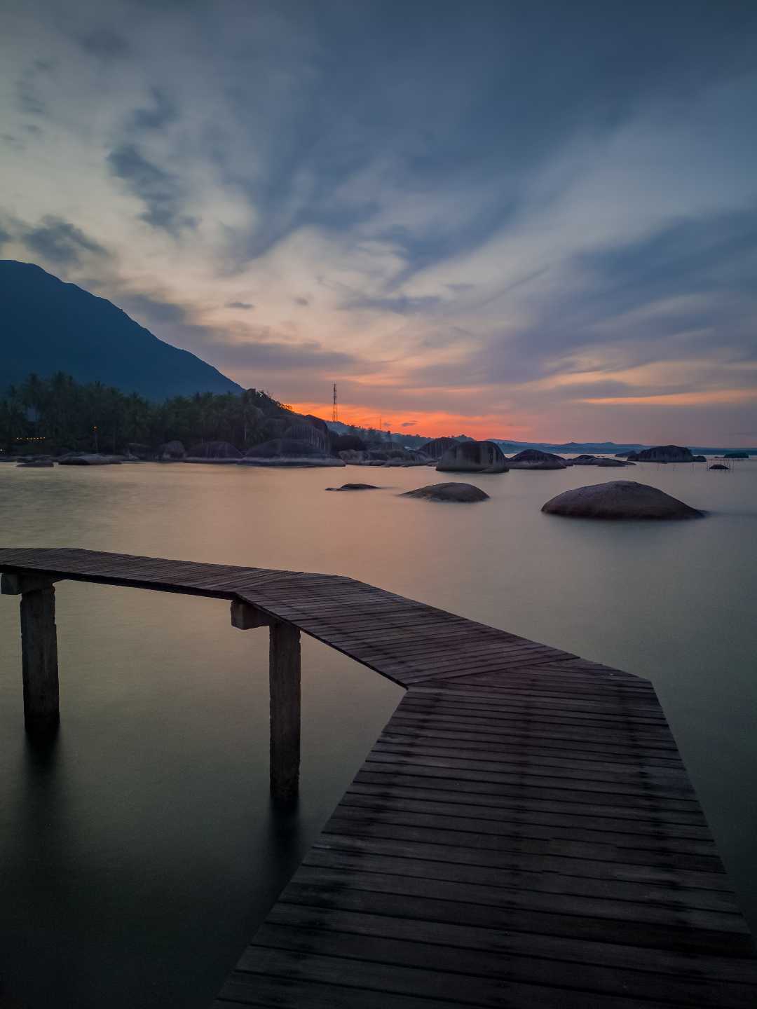 Enjoy the charm of the sunset at Tapak Natuna
