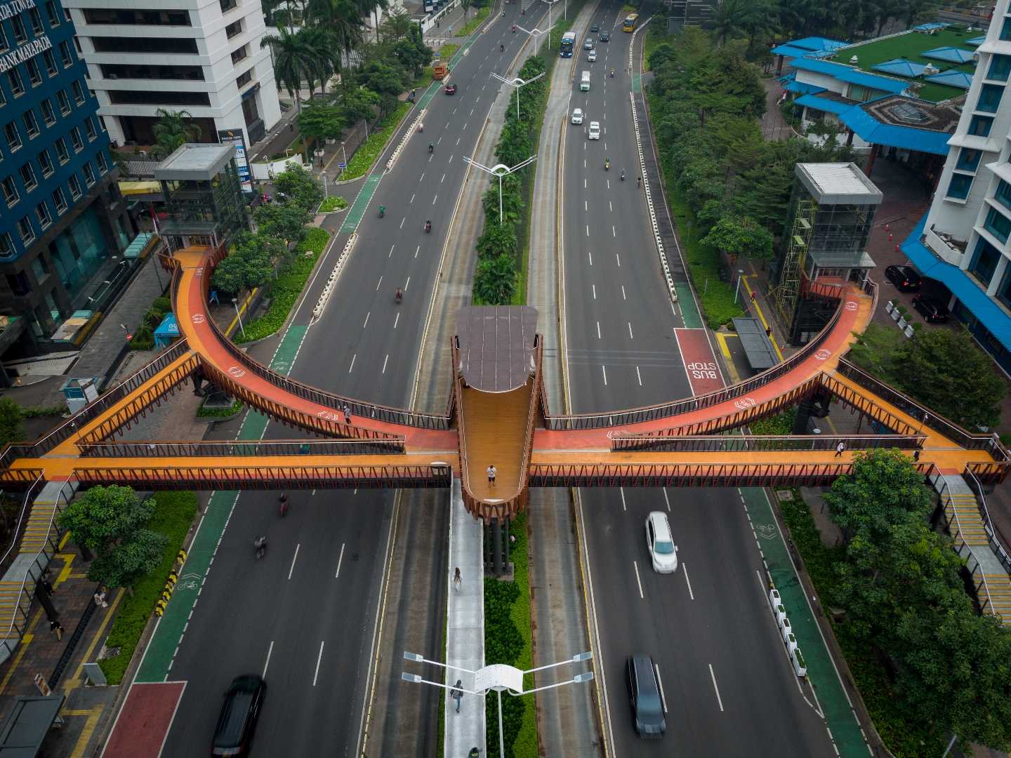Pedestrian bridge (Karet Sudirman)