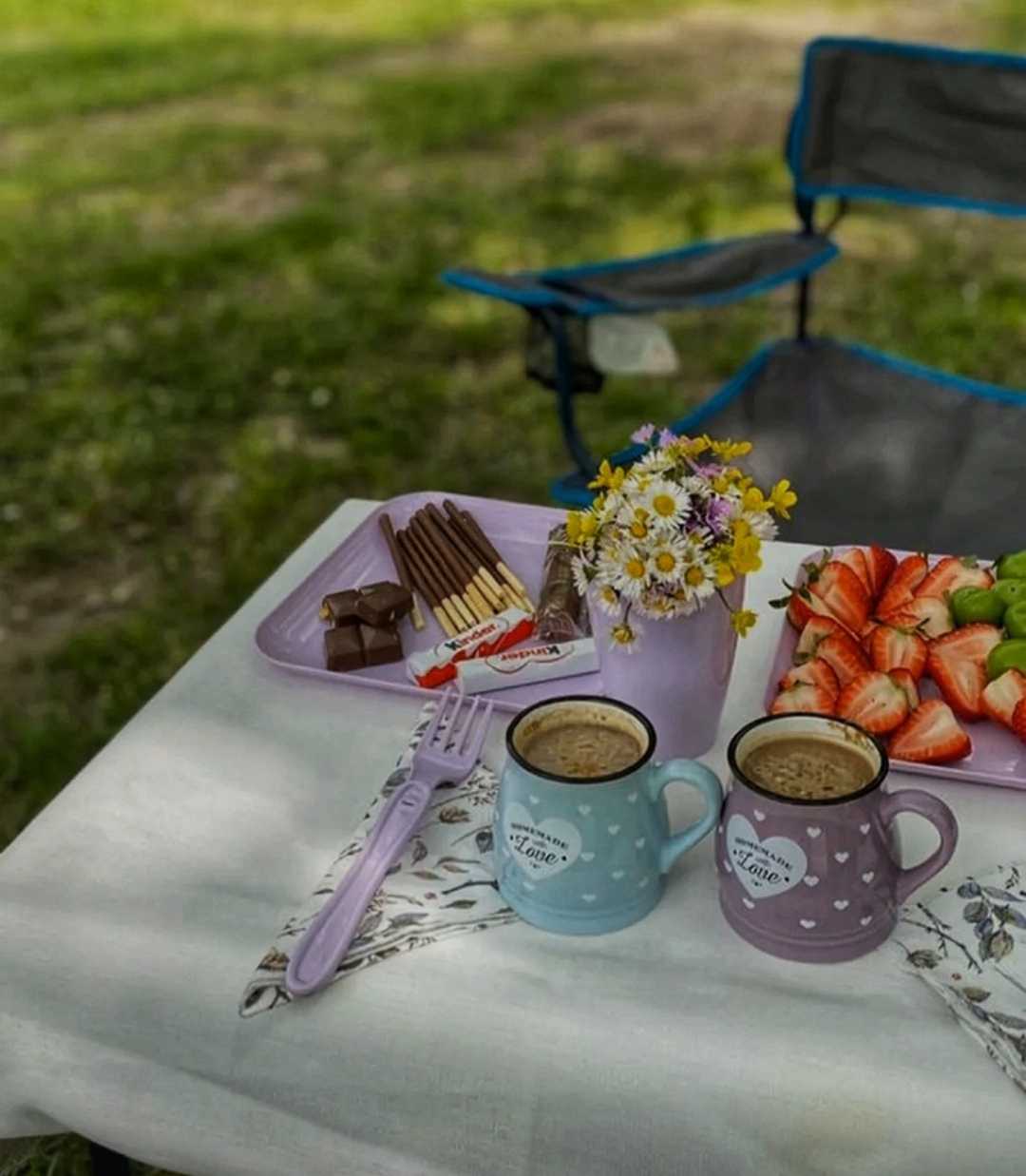 açık havada kahva güzel
