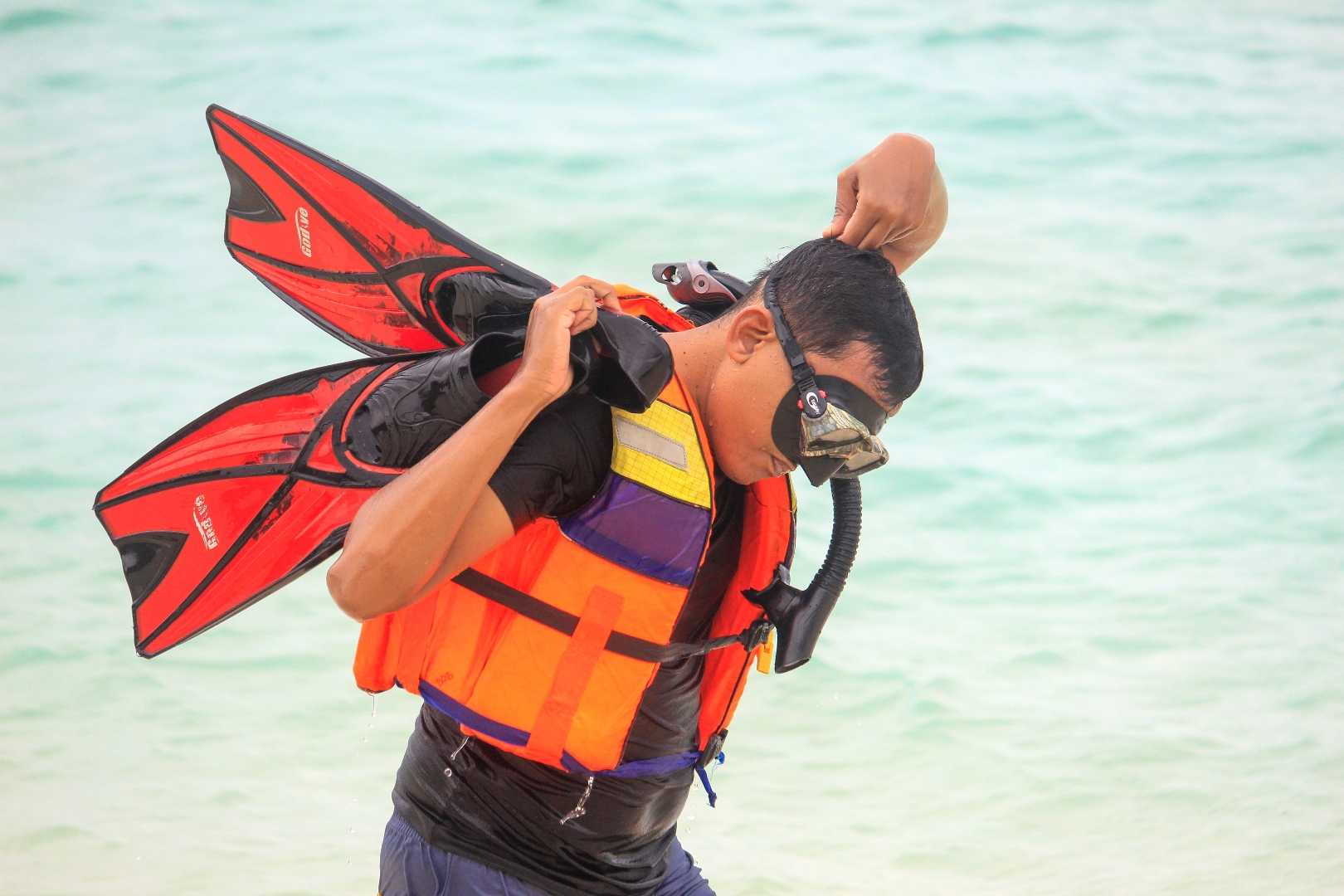 Snorkeling di pulau senoa