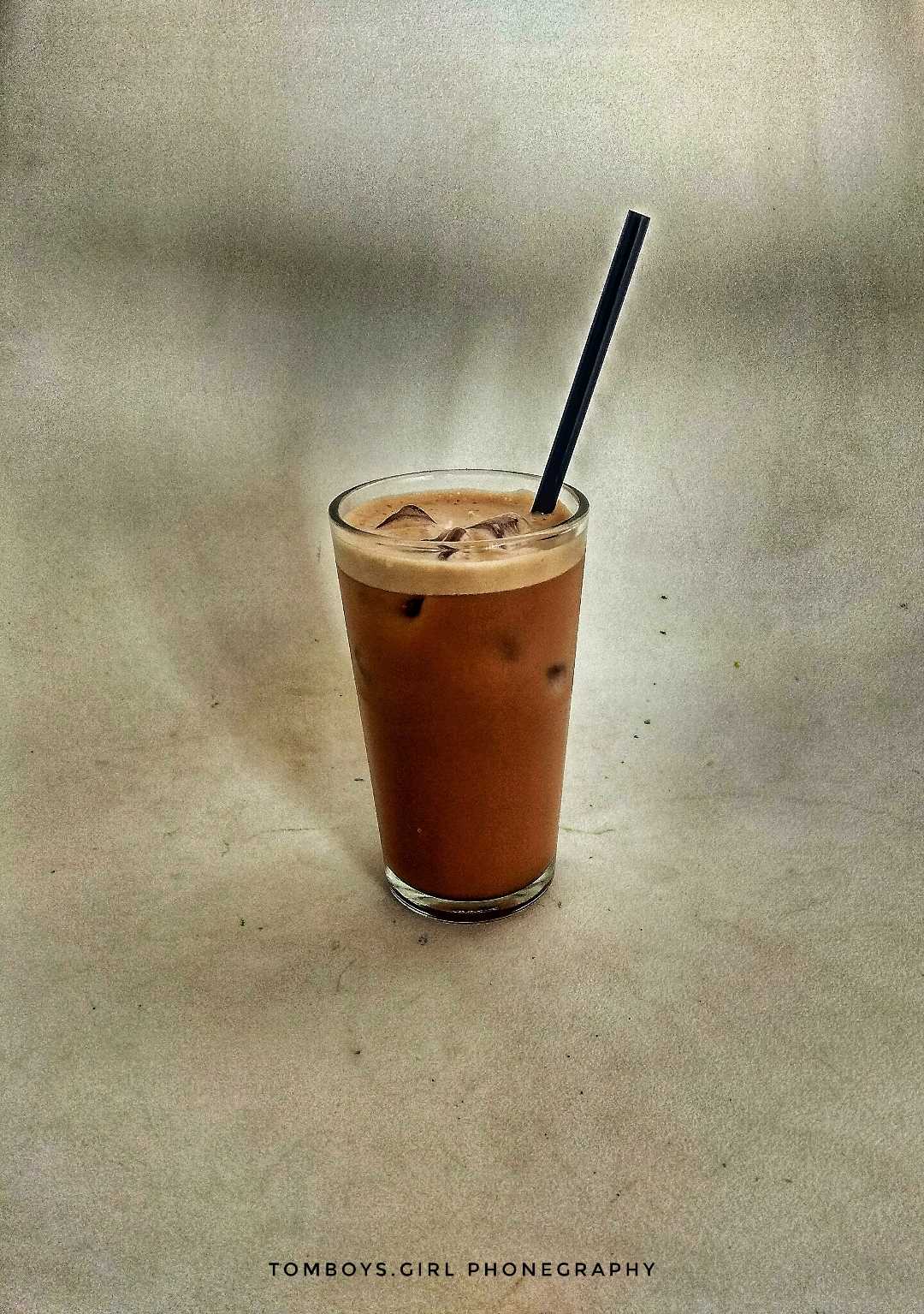 A glass of Iced Coffee Cappuccino by Torabika 