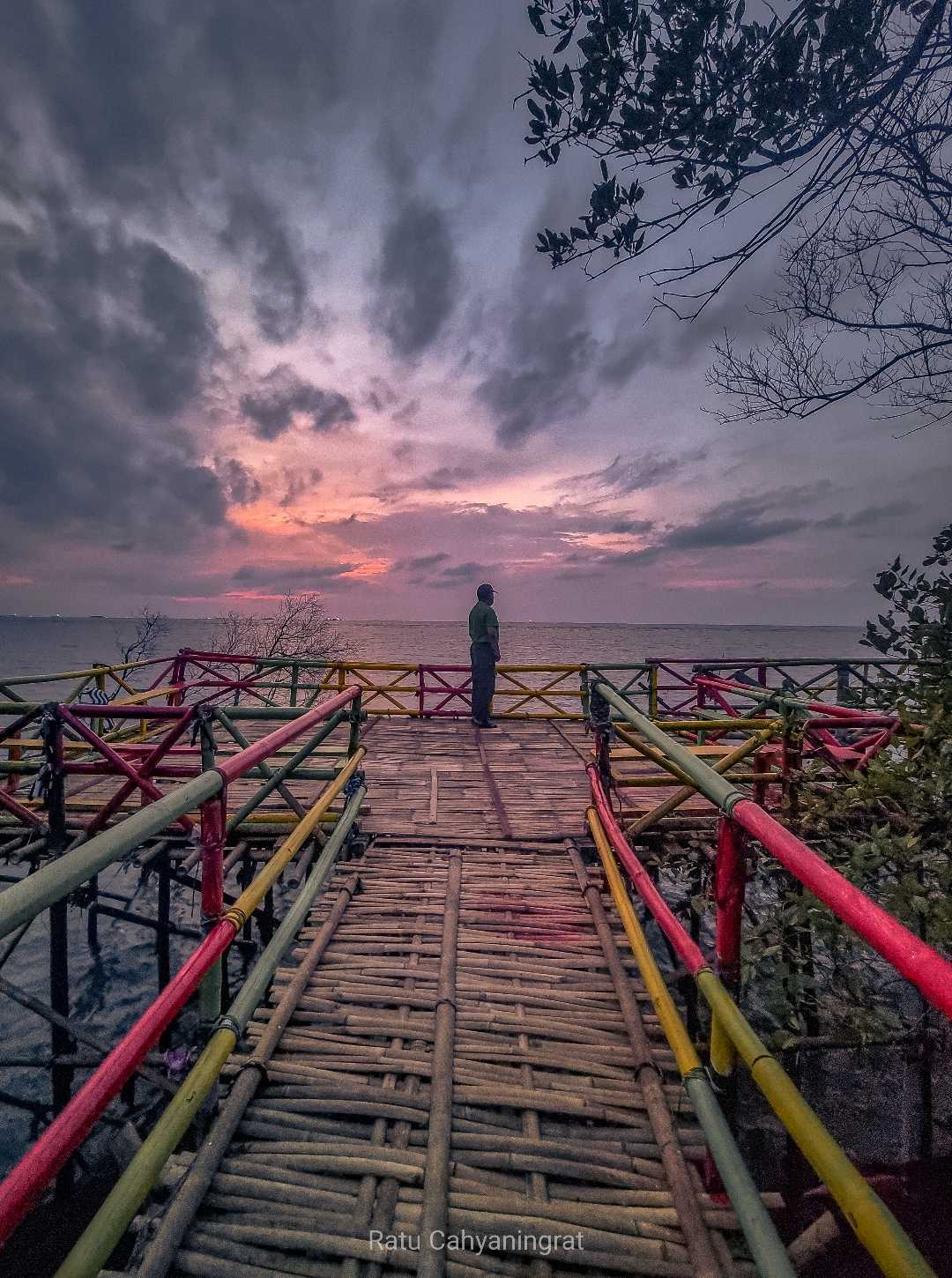 Sunset Di Saung Alas, Muara Gembong, Bakasi