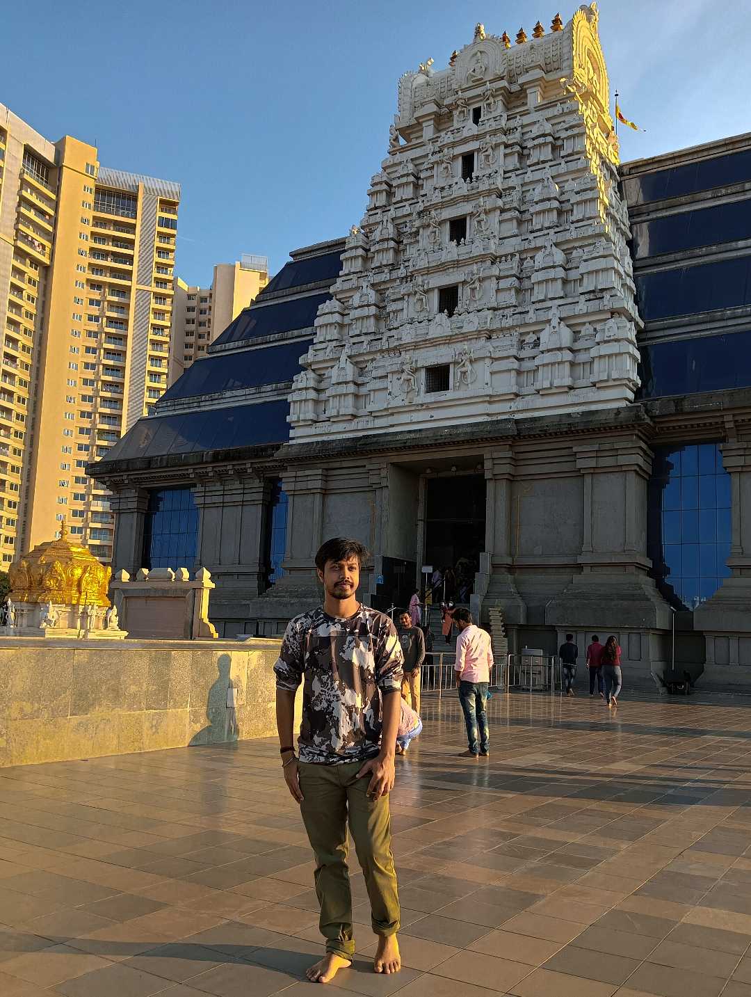 At Iskon temple , Bangalore